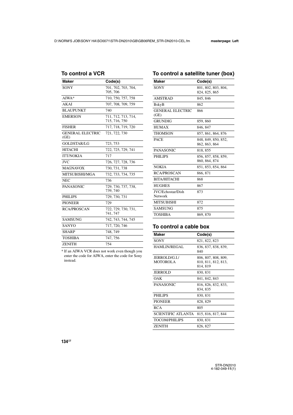 Sony STR-DN2010 User Manual | Page 134 / 152