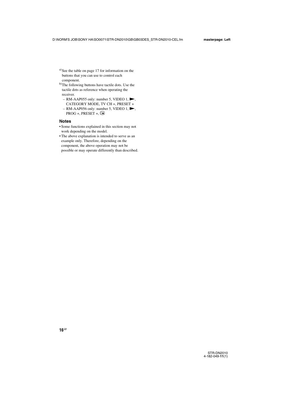 Sony STR-DN2010 User Manual | Page 16 / 152