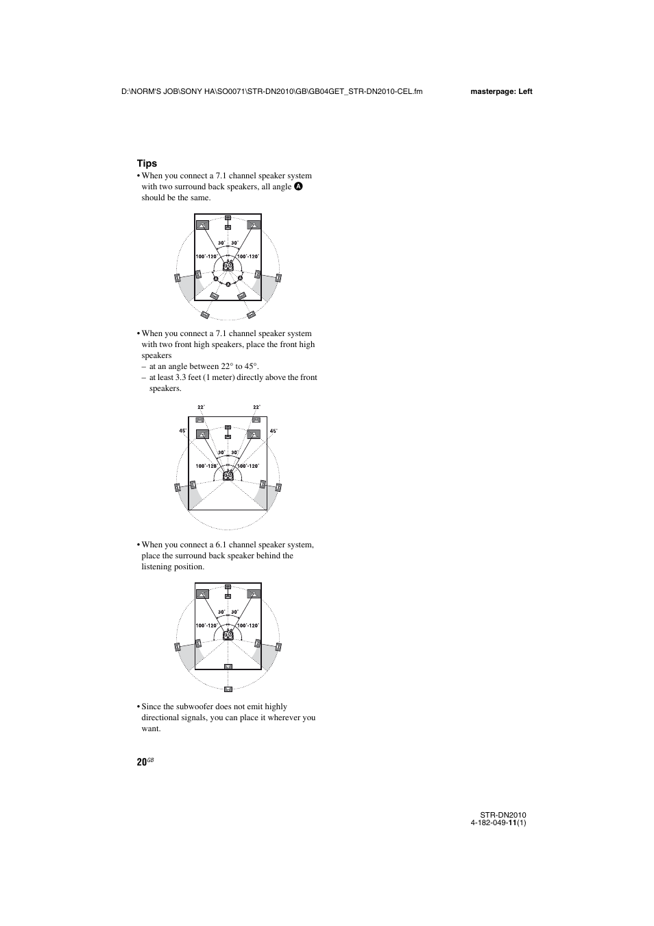 Sony STR-DN2010 User Manual | Page 20 / 152