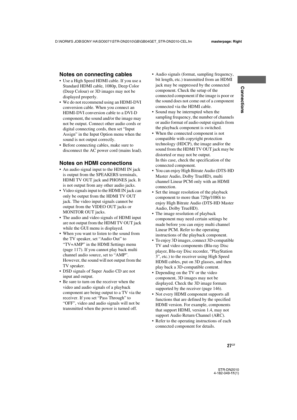 Sony STR-DN2010 User Manual | Page 27 / 152