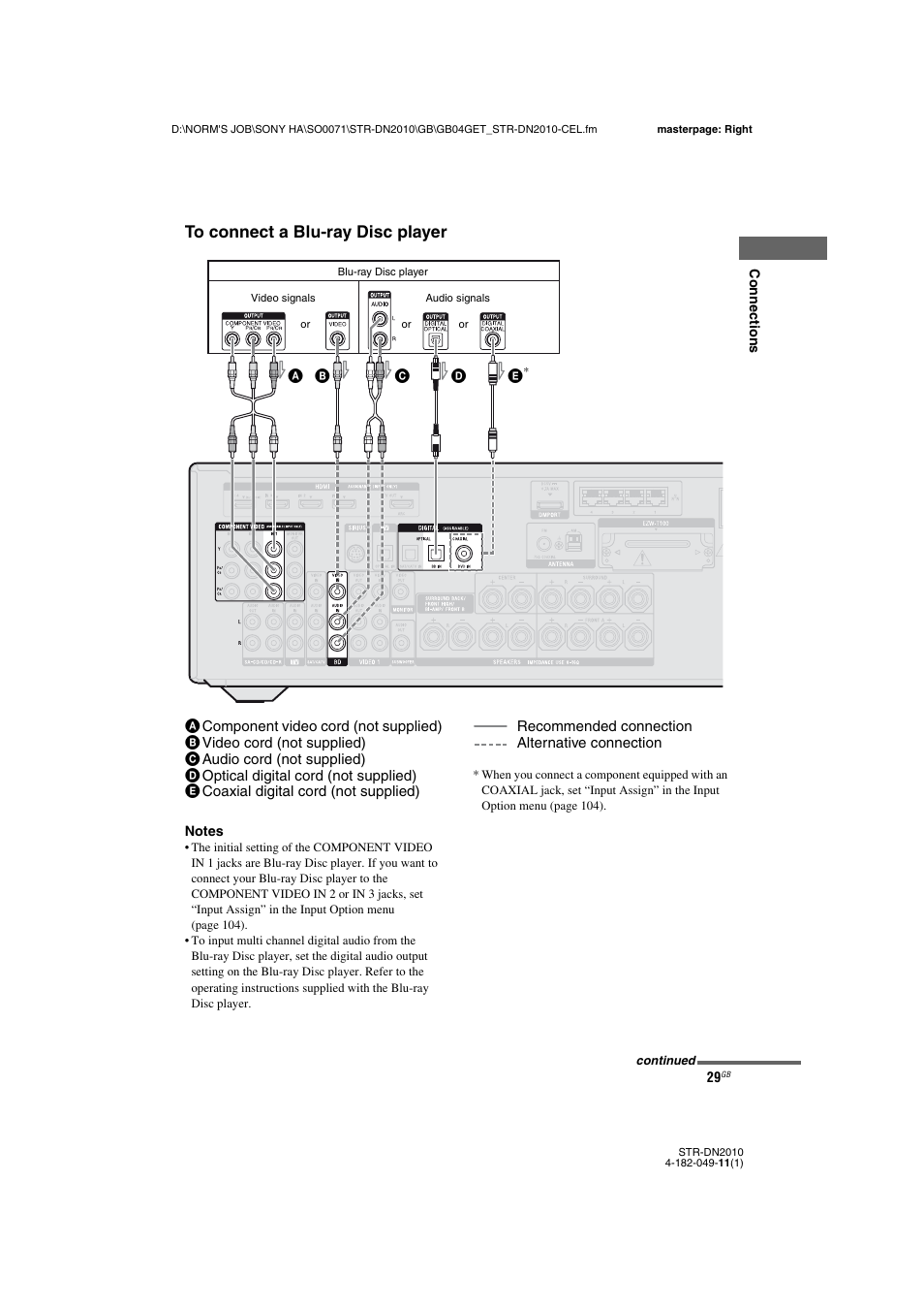 E 23, 29 | Sony STR-DN2010 User Manual | Page 29 / 152