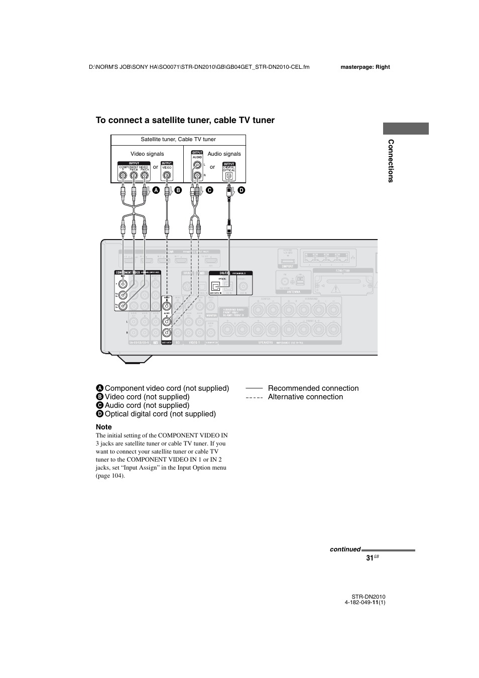 Sony STR-DN2010 User Manual | Page 31 / 152