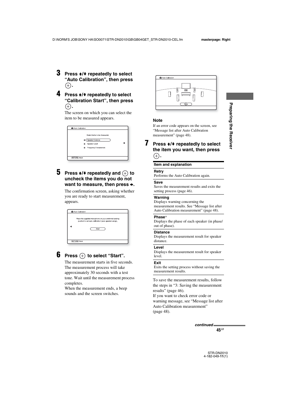 Sony STR-DN2010 User Manual | Page 45 / 152