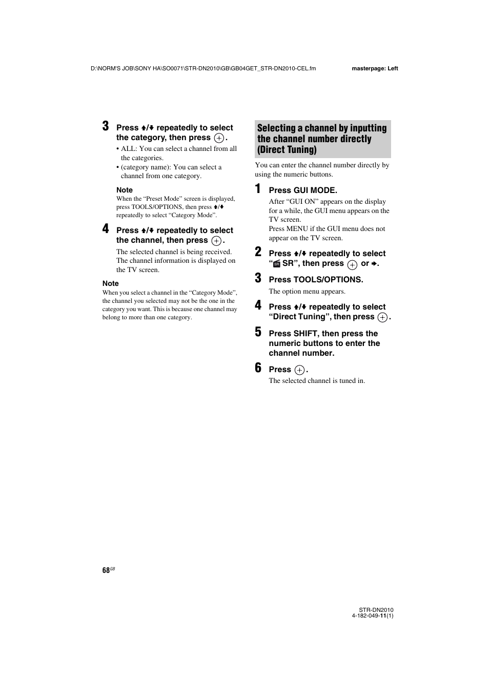 Sony STR-DN2010 User Manual | Page 68 / 152