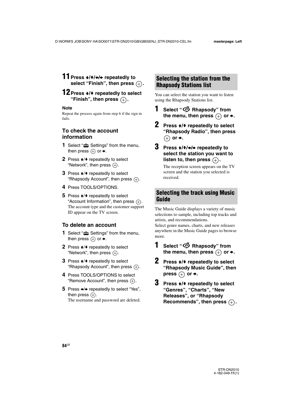 Sony STR-DN2010 User Manual | Page 84 / 152