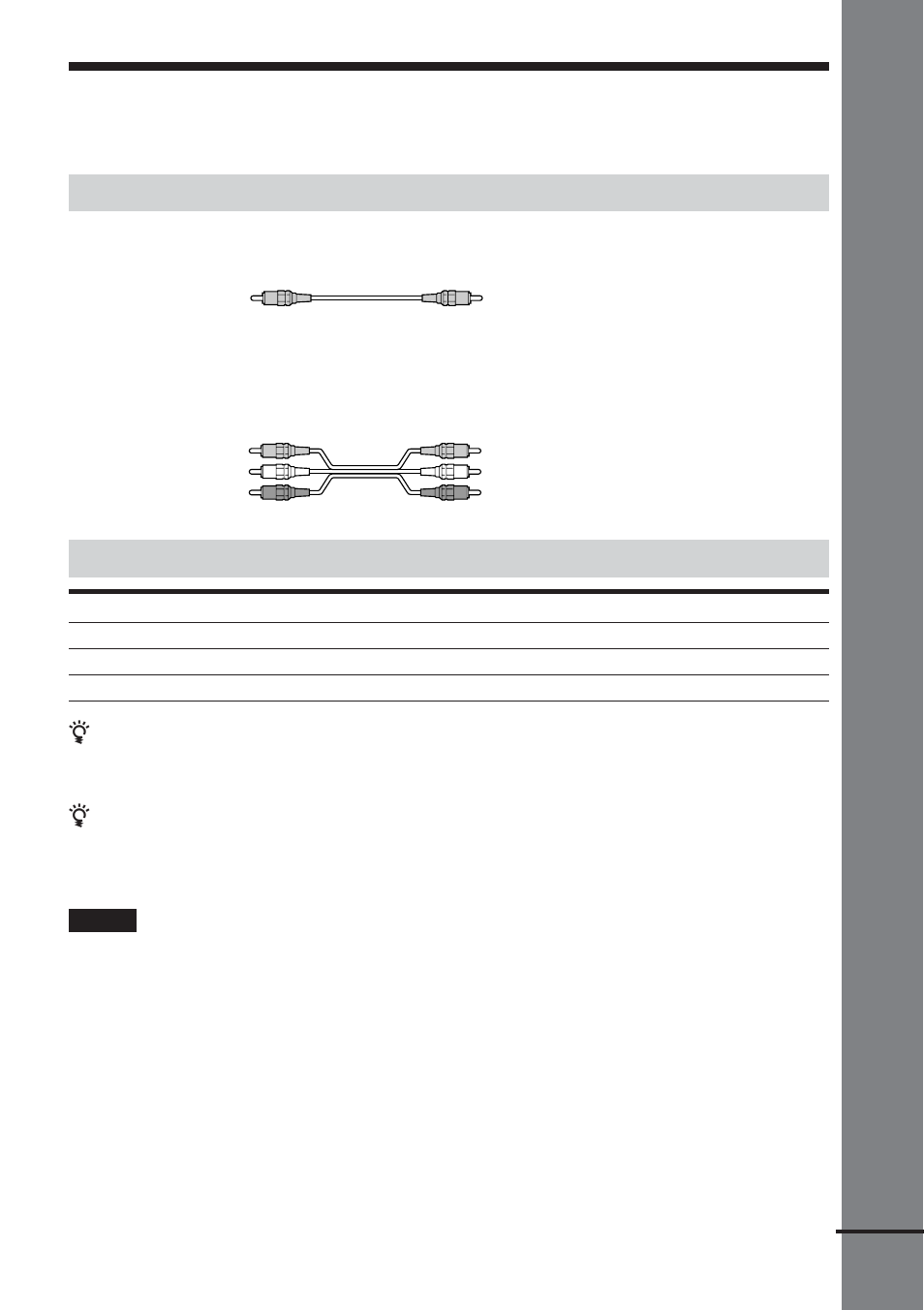 Step 3: tv and video component hookups, Getting star ted, Required cords | Jacks for connecting video components | Sony DAV-DS1000 User Manual | Page 27 / 88