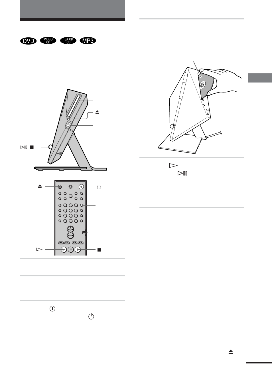 Playing discs | Sony DAV-DS1000 User Manual | Page 37 / 88