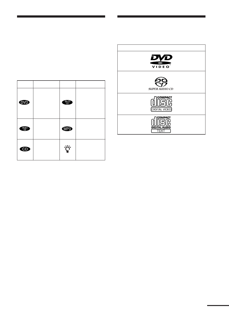 About this manual, This system can play the following discs | Sony DAV-DS1000 User Manual | Page 7 / 88