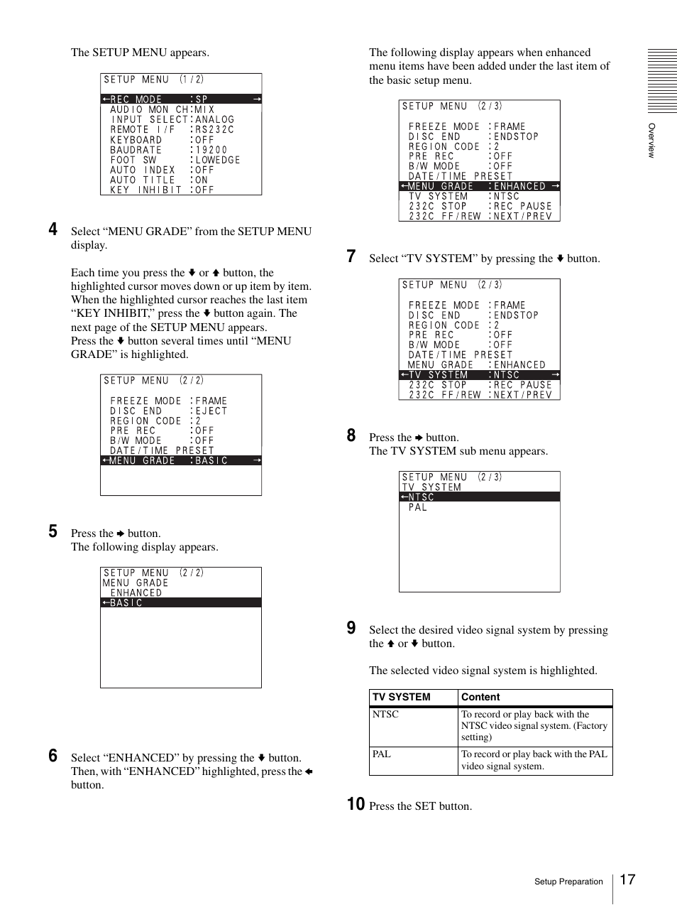 Sony DVO-1000MD User Manual | Page 17 / 62