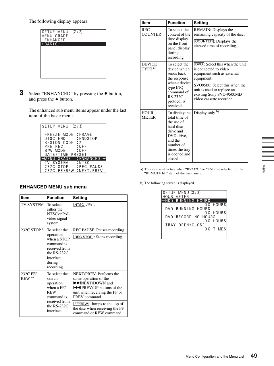 Sony DVO-1000MD User Manual | Page 49 / 62