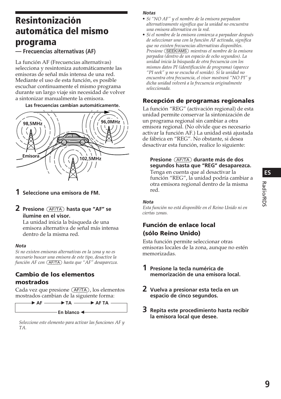 Resintonización automática del mismo programa | Sony XR-C5080R User Manual | Page 29 / 84