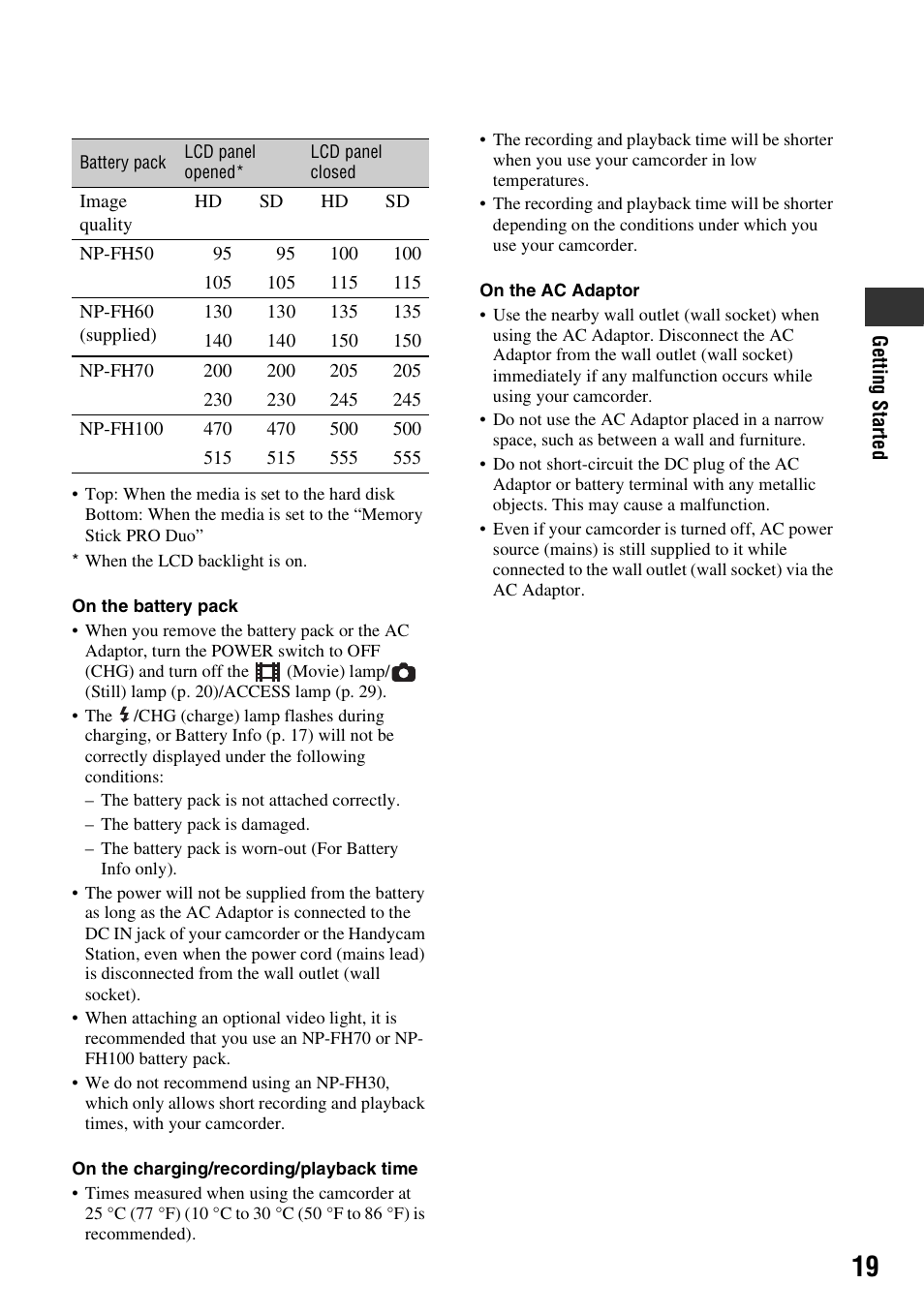 Sony 3-286-590-12(1) User Manual | Page 19 / 124