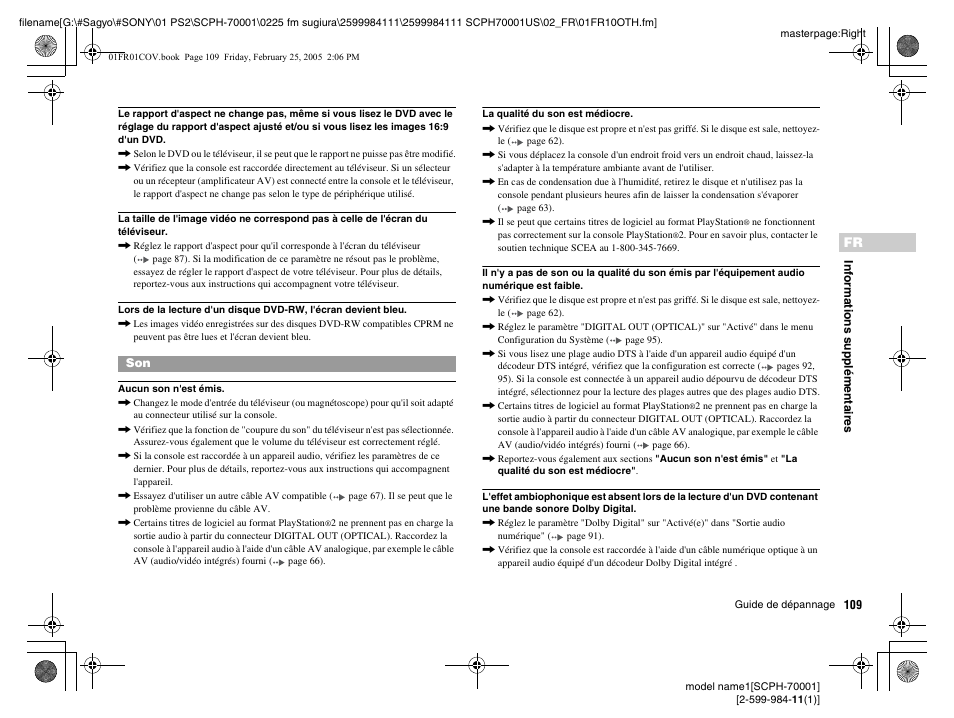 Sony NOT SCPH-70001 User Manual | Page 109 / 172