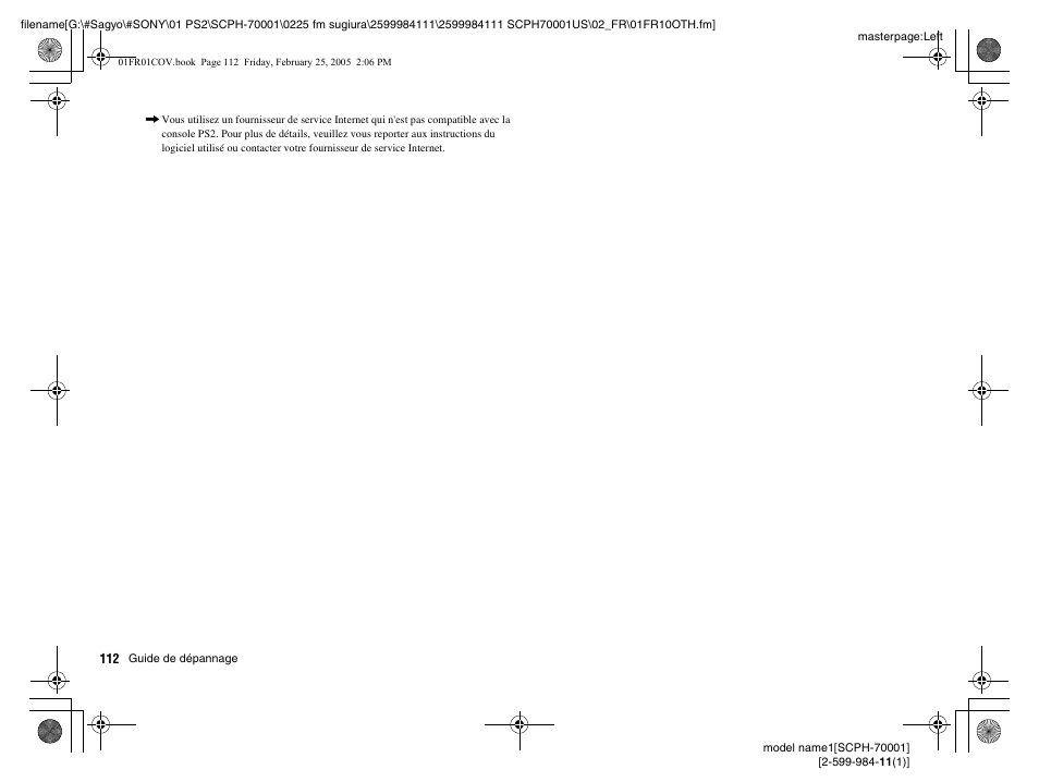 Sony NOT SCPH-70001 User Manual | Page 112 / 172