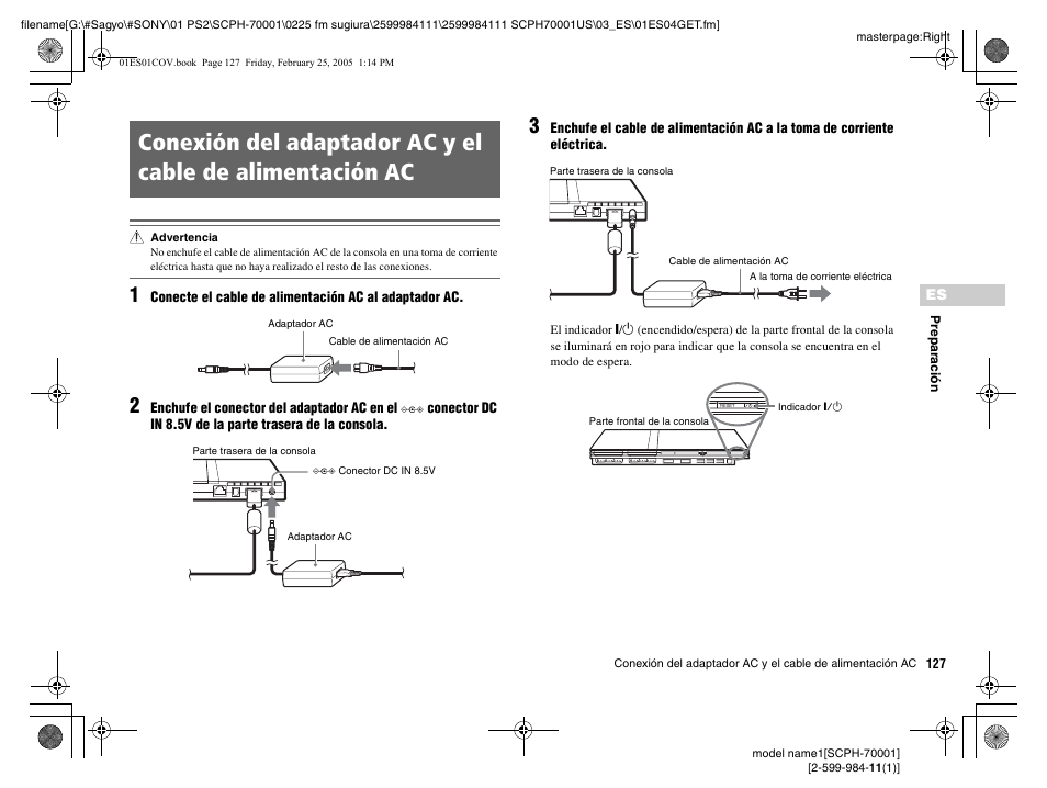 Sony NOT SCPH-70001 User Manual | Page 127 / 172