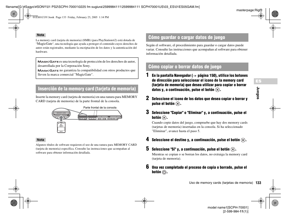 Sony NOT SCPH-70001 User Manual | Page 133 / 172