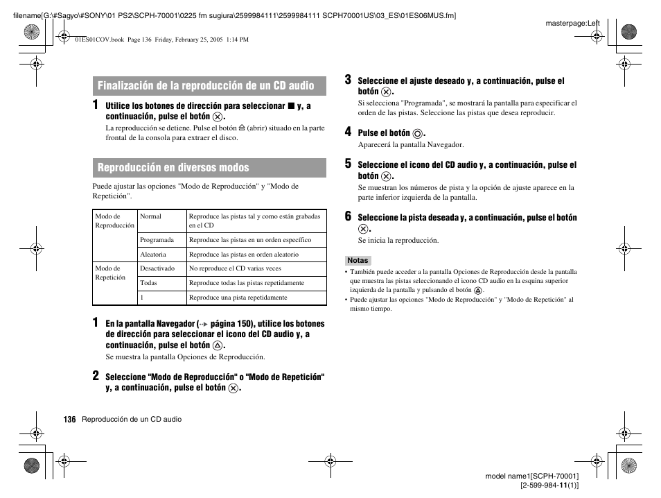 Sony NOT SCPH-70001 User Manual | Page 136 / 172