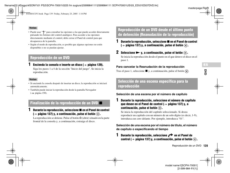 Sony NOT SCPH-70001 User Manual | Page 139 / 172