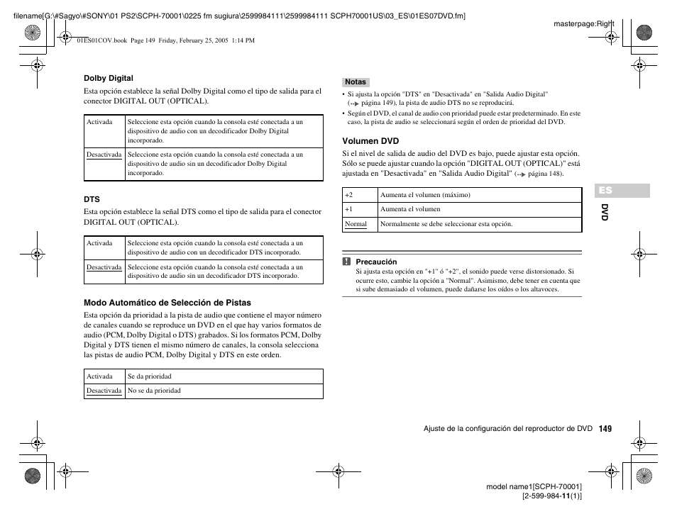 Sony NOT SCPH-70001 User Manual | Page 149 / 172