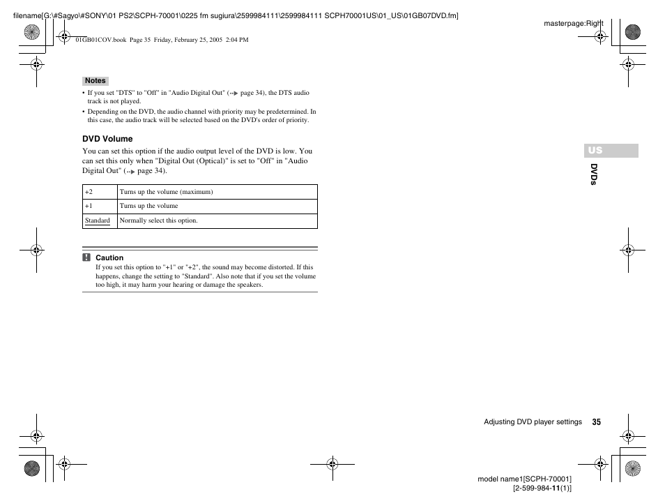 Sony NOT SCPH-70001 User Manual | Page 35 / 172