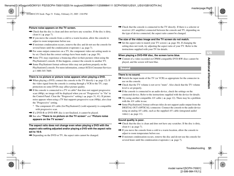 Sony NOT SCPH-70001 User Manual | Page 51 / 172