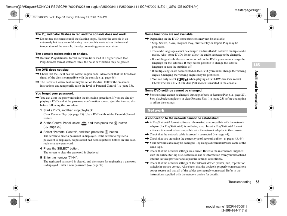 Sony NOT SCPH-70001 User Manual | Page 53 / 172