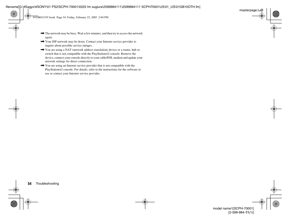 Sony NOT SCPH-70001 User Manual | Page 54 / 172