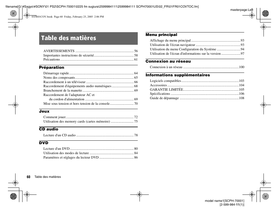Sony NOT SCPH-70001 User Manual | Page 60 / 172