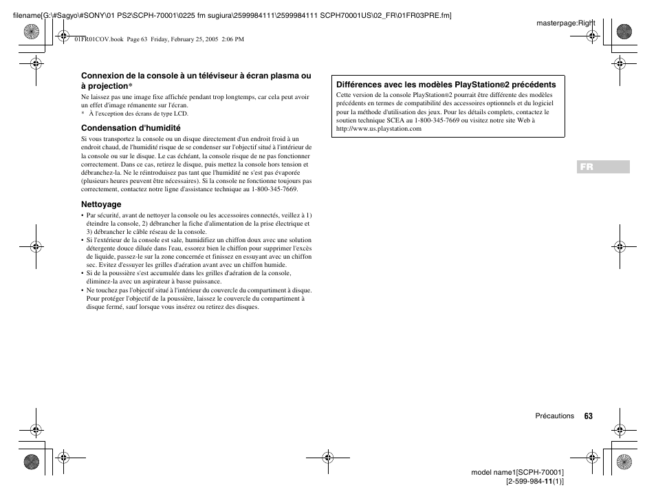 Sony NOT SCPH-70001 User Manual | Page 63 / 172