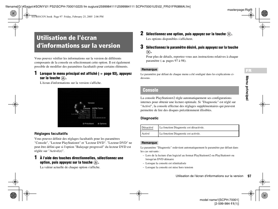 Console | Sony NOT SCPH-70001 User Manual | Page 97 / 172