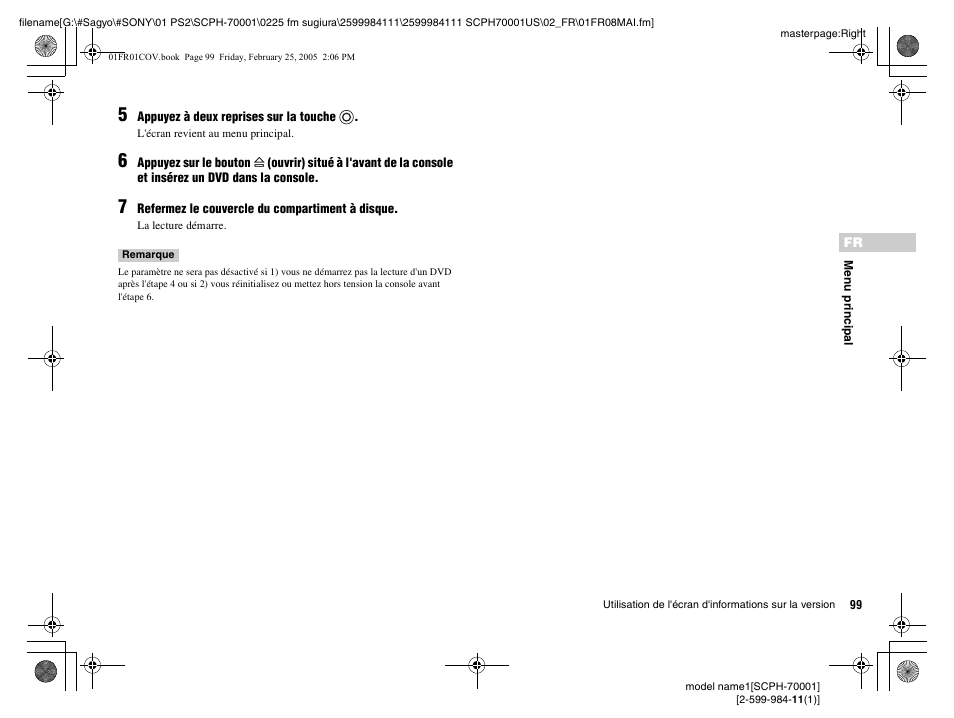 Sony NOT SCPH-70001 User Manual | Page 99 / 172