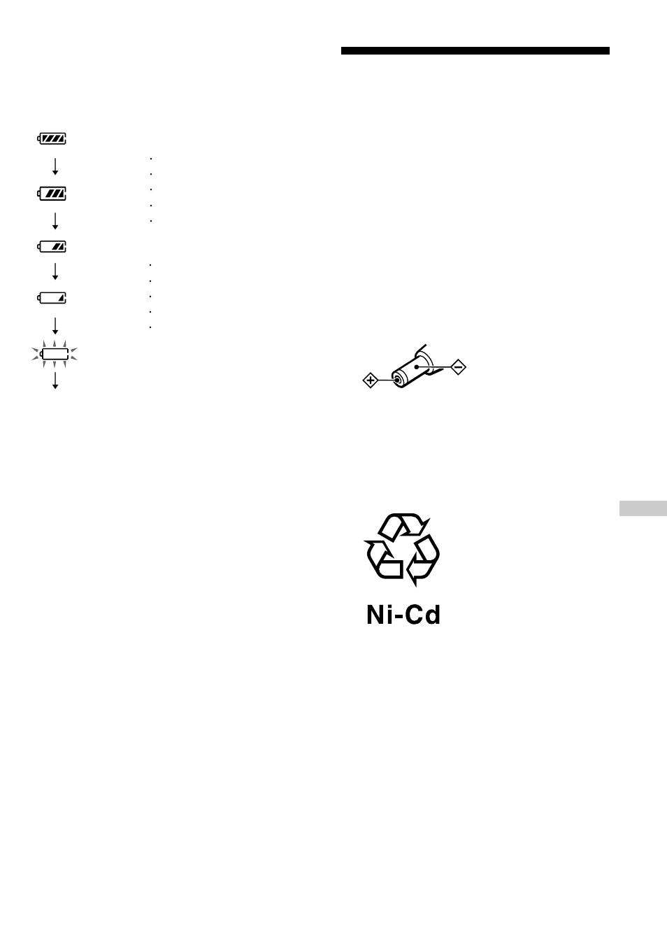電源についてのご注意, Lobatt, Ac / ac ac • ac | Sony D-EJ955 User Manual | Page 27 / 44
