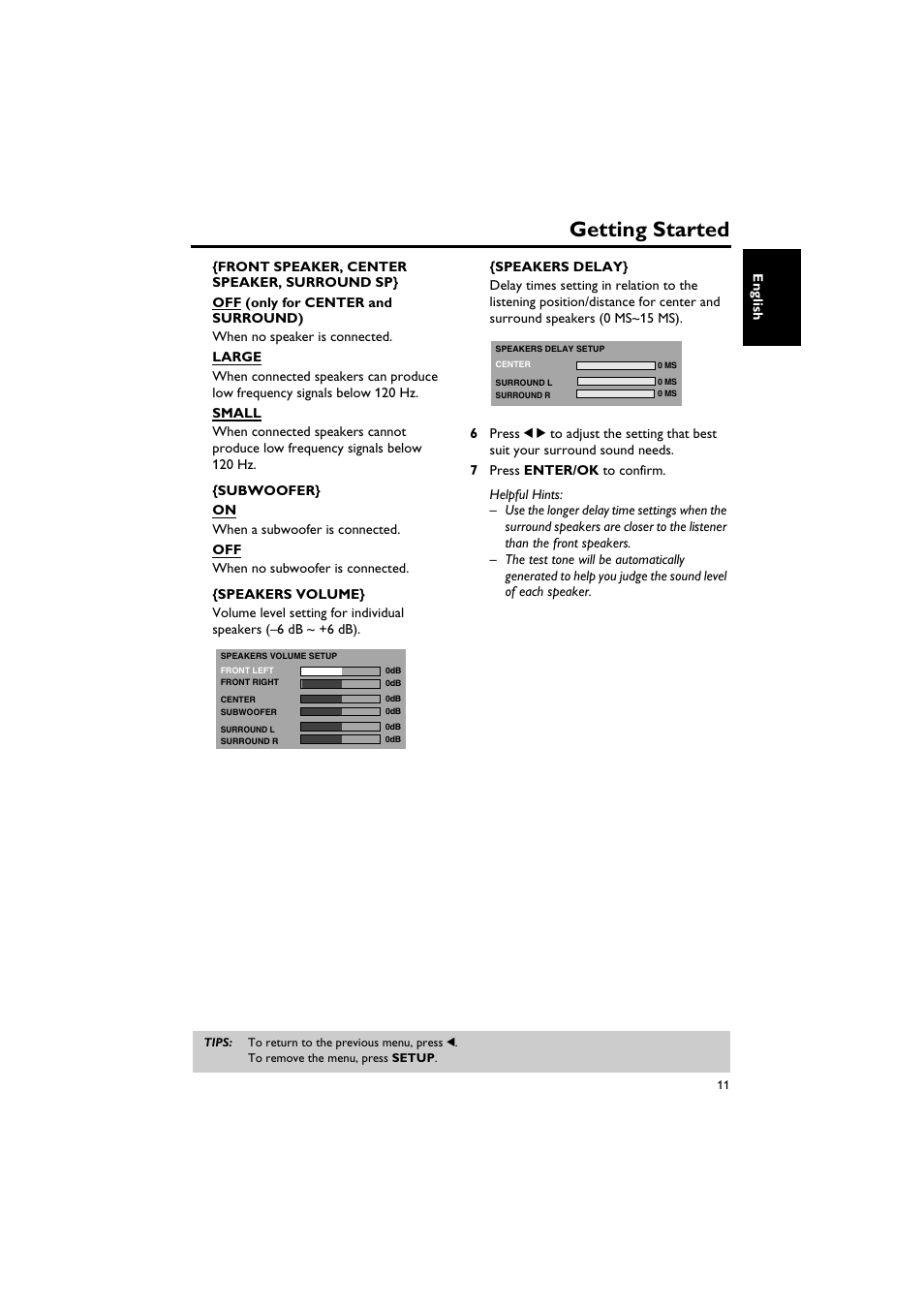 Getting started | Sony DV-C6770 User Manual | Page 15 / 40