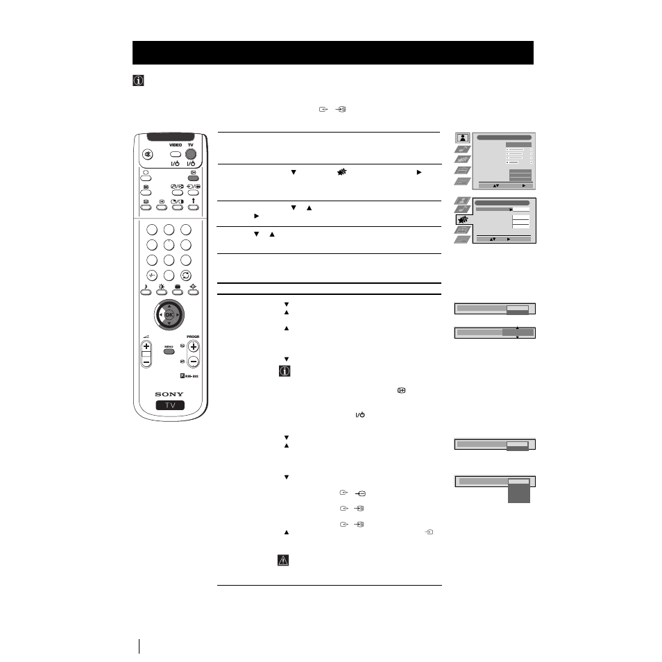 Using the features menu, Menu system | Sony KP-53PS1K User Manual | Page 13 / 187