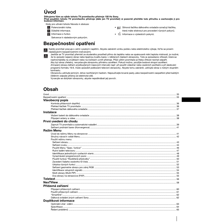 Sony KP-53PS1K User Manual | Page 33 / 187