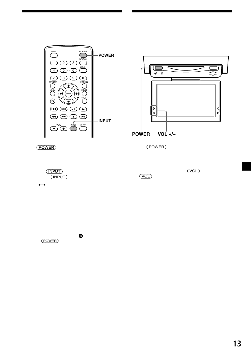 Power) (input) (input) y, Power) (vol) (vol), Power vol | Sony XVM-R90D User Manual | Page 105 / 140