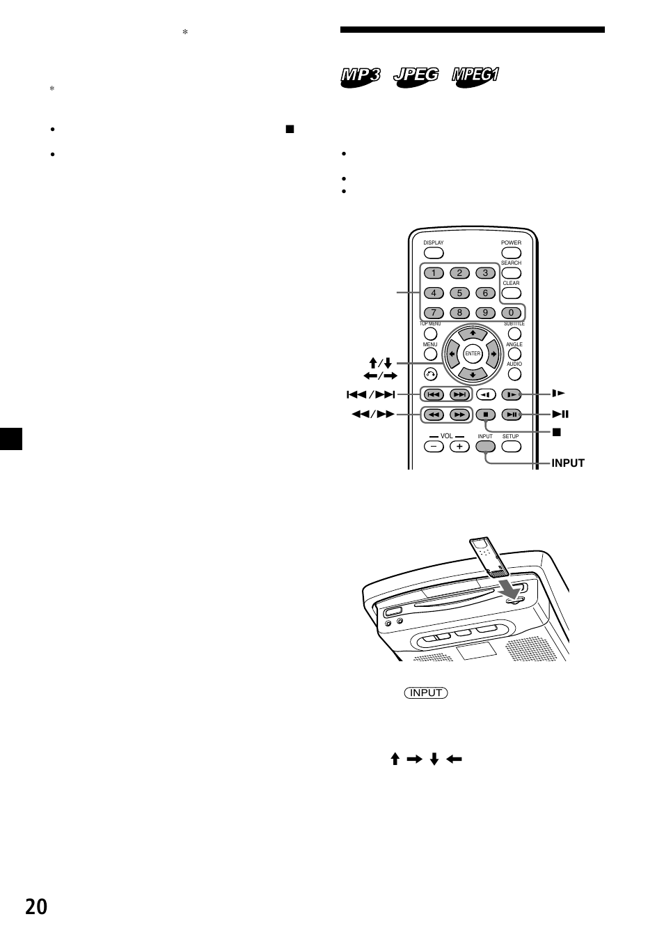 Input) m , m | Sony XVM-R90D User Manual | Page 112 / 140