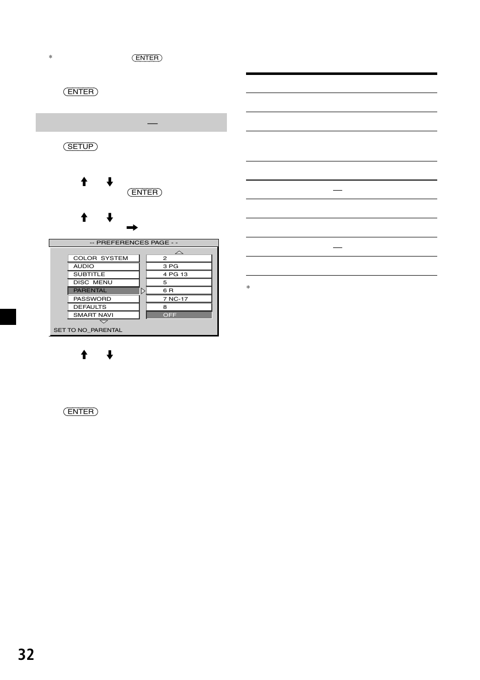 Enter), Setup) m m (enter) m m , m m (enter) | Sony XVM-R90D User Manual | Page 124 / 140