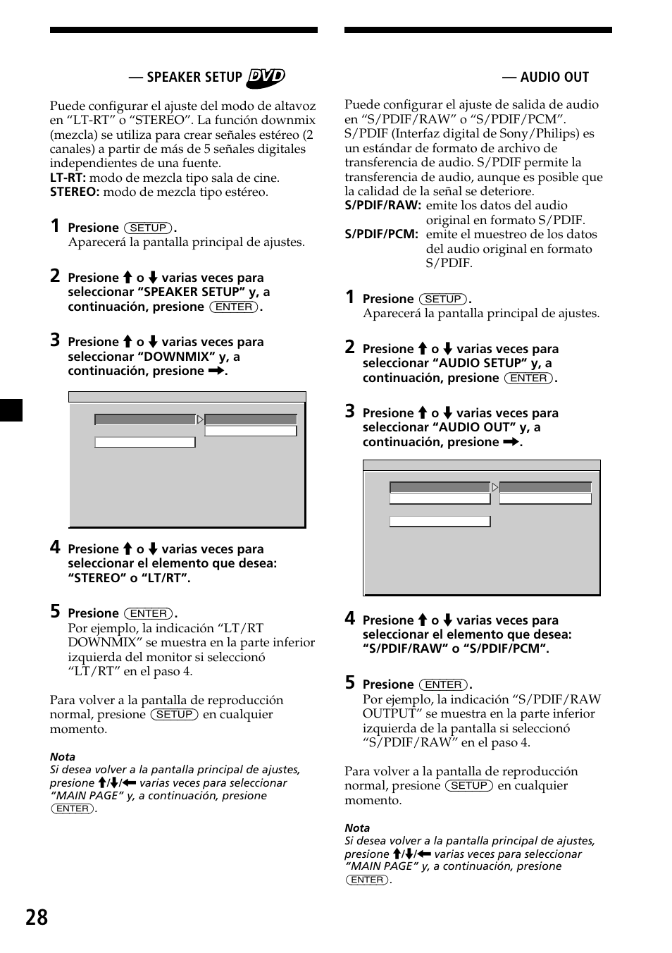 28 selección del modo de altavoz, Selección del modo de salida de audio | Sony XVM-R90D User Manual | Page 74 / 140