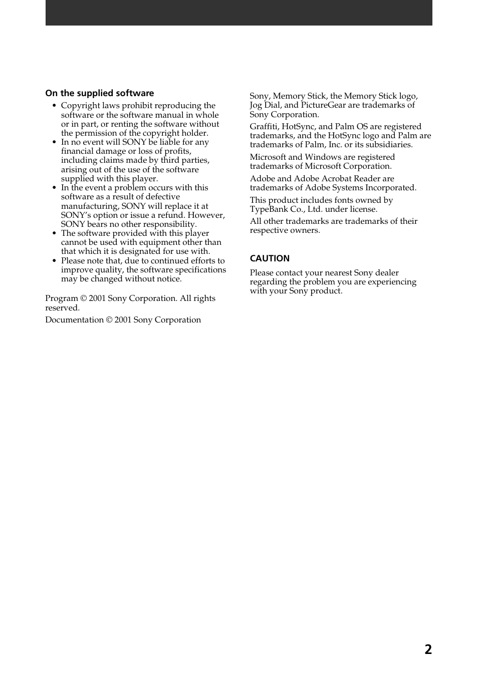 Sony CLIE World Alarm Clock User Manual | Page 2 / 12