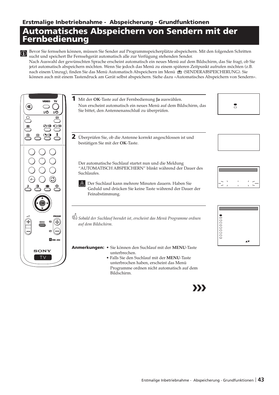 Sony KP-41PZ1D User Manual | Page 43 / 135