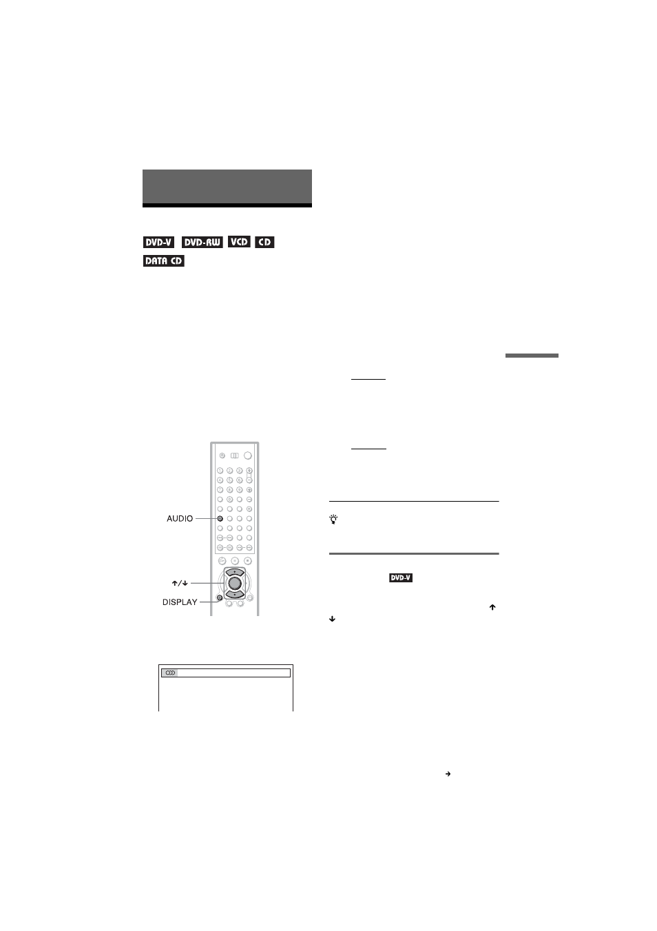 Sound adjustments, Changing the sound, Displaying the audio information of the disc | Sony DVP-CX875P User Manual | Page 71 / 104