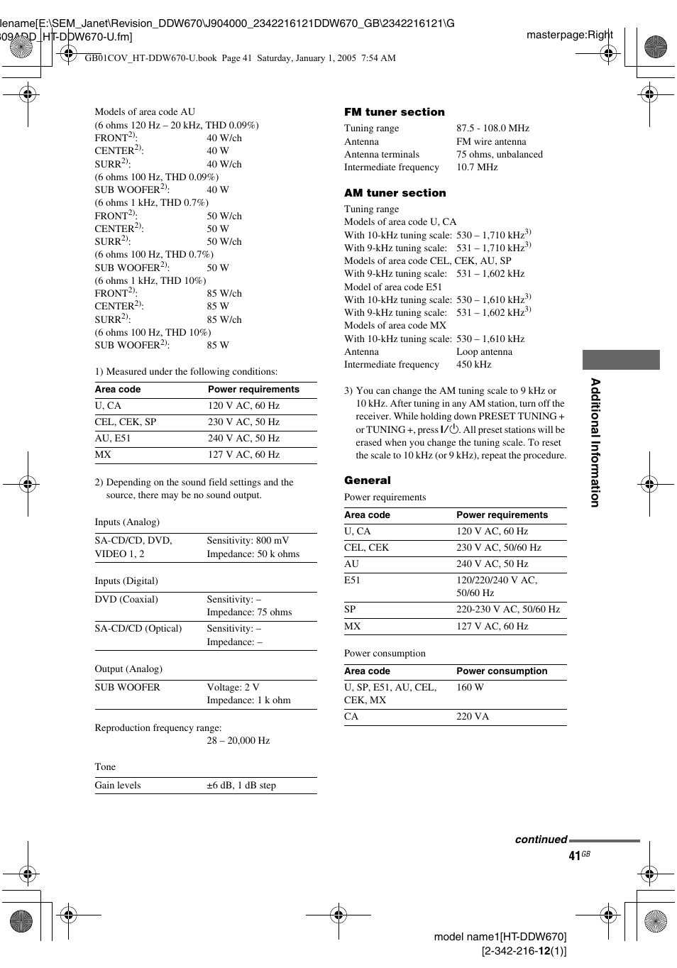 Sony HTDDW670 User Manual | Page 41 / 44