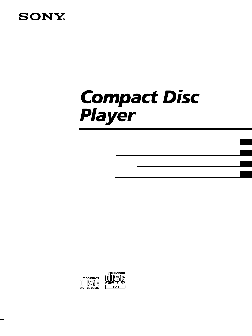 Sony CDP-CE535 User Manual | 116 pages