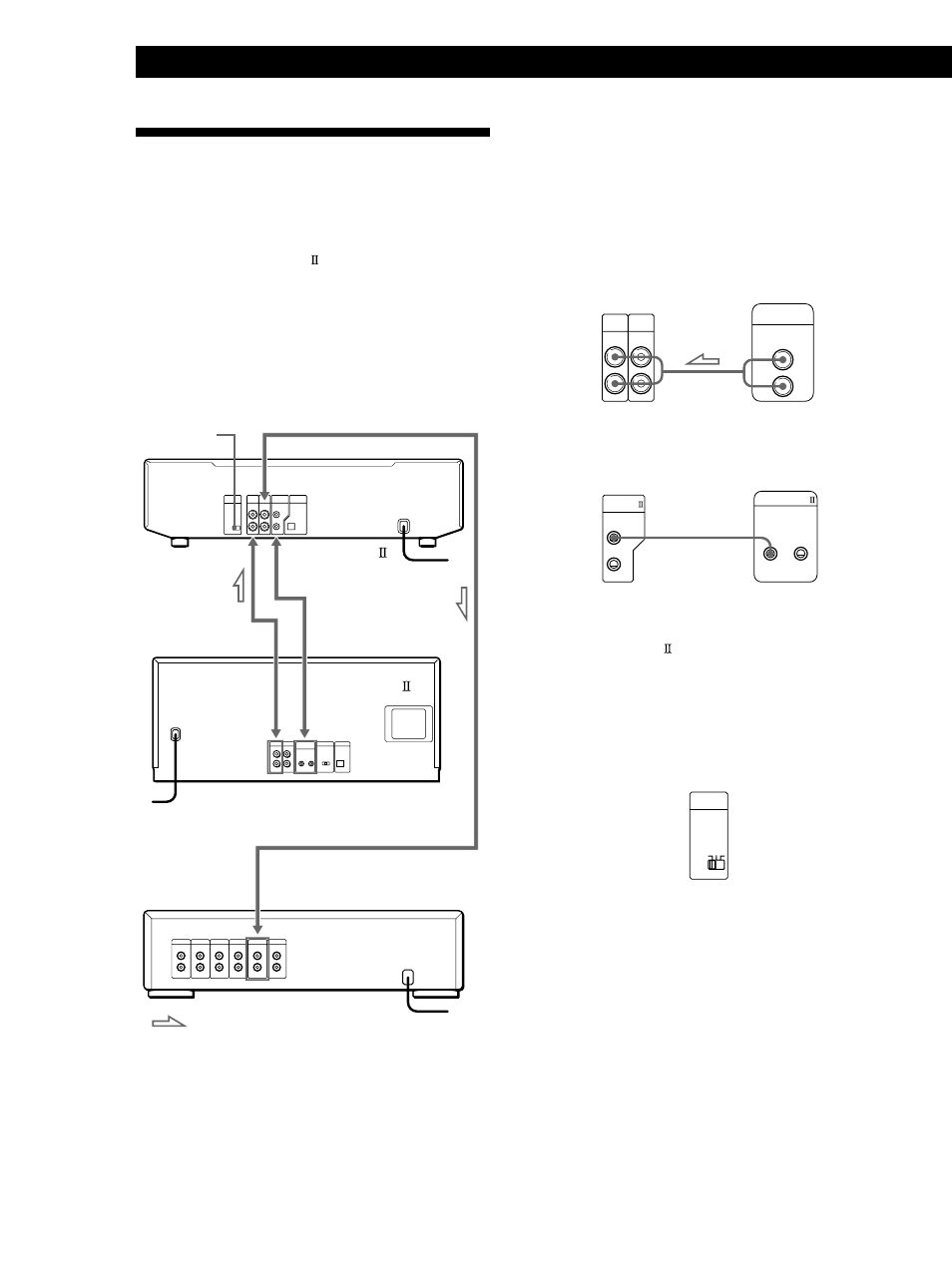 Conexión de otro reproductor de cd, Procedimientos iniciales | Sony CDP-CE535 User Manual | Page 62 / 116