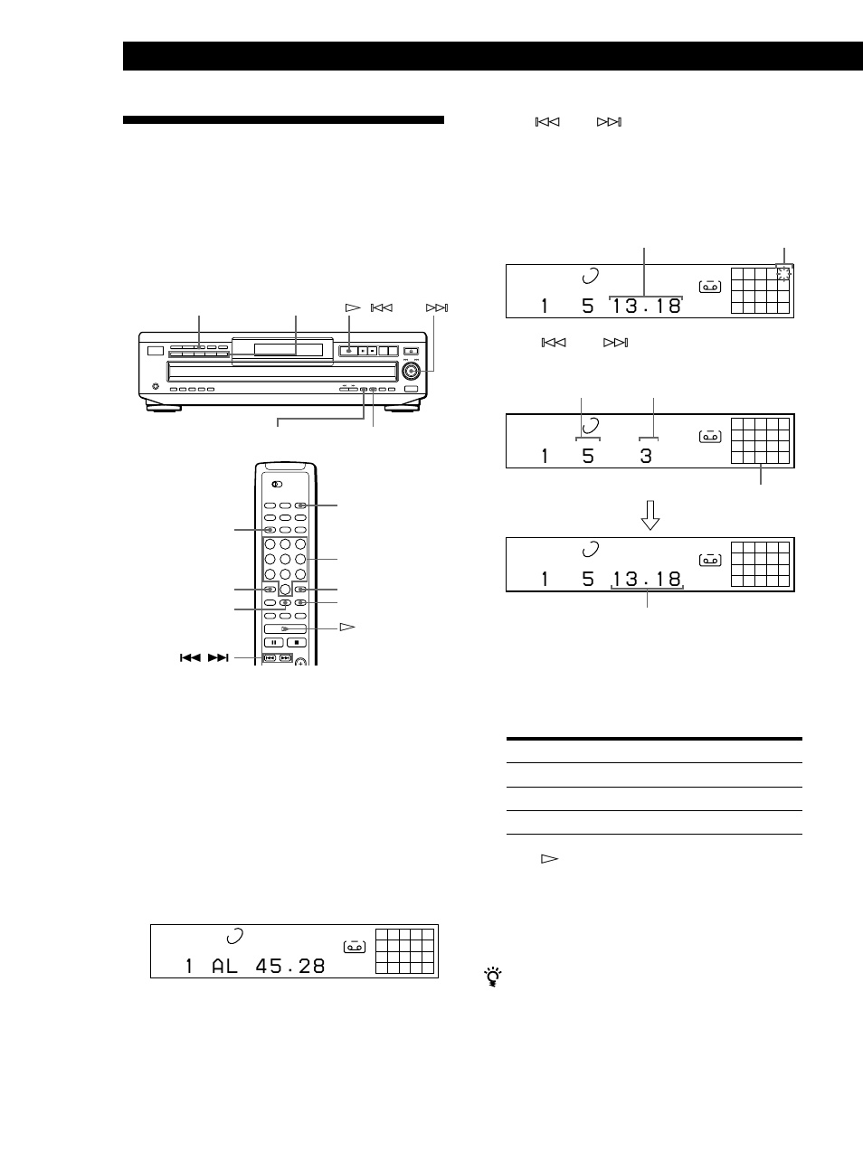 Reproducción de discos compactos, Creación de un programa con el reproductor 1 | Sony CDP-CE535 User Manual | Page 72 / 116