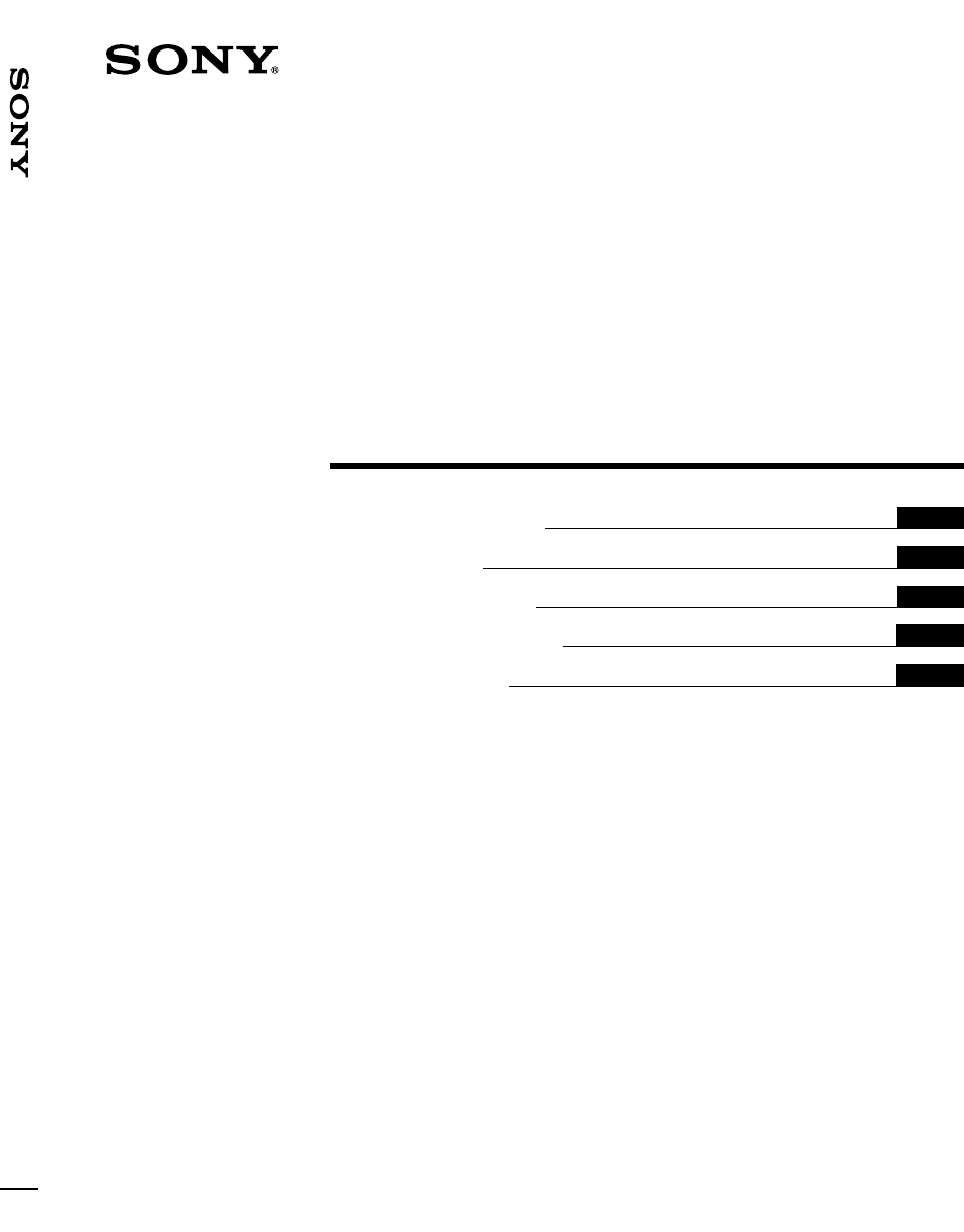 Sony KL-X9200U User Manual | 176 pages