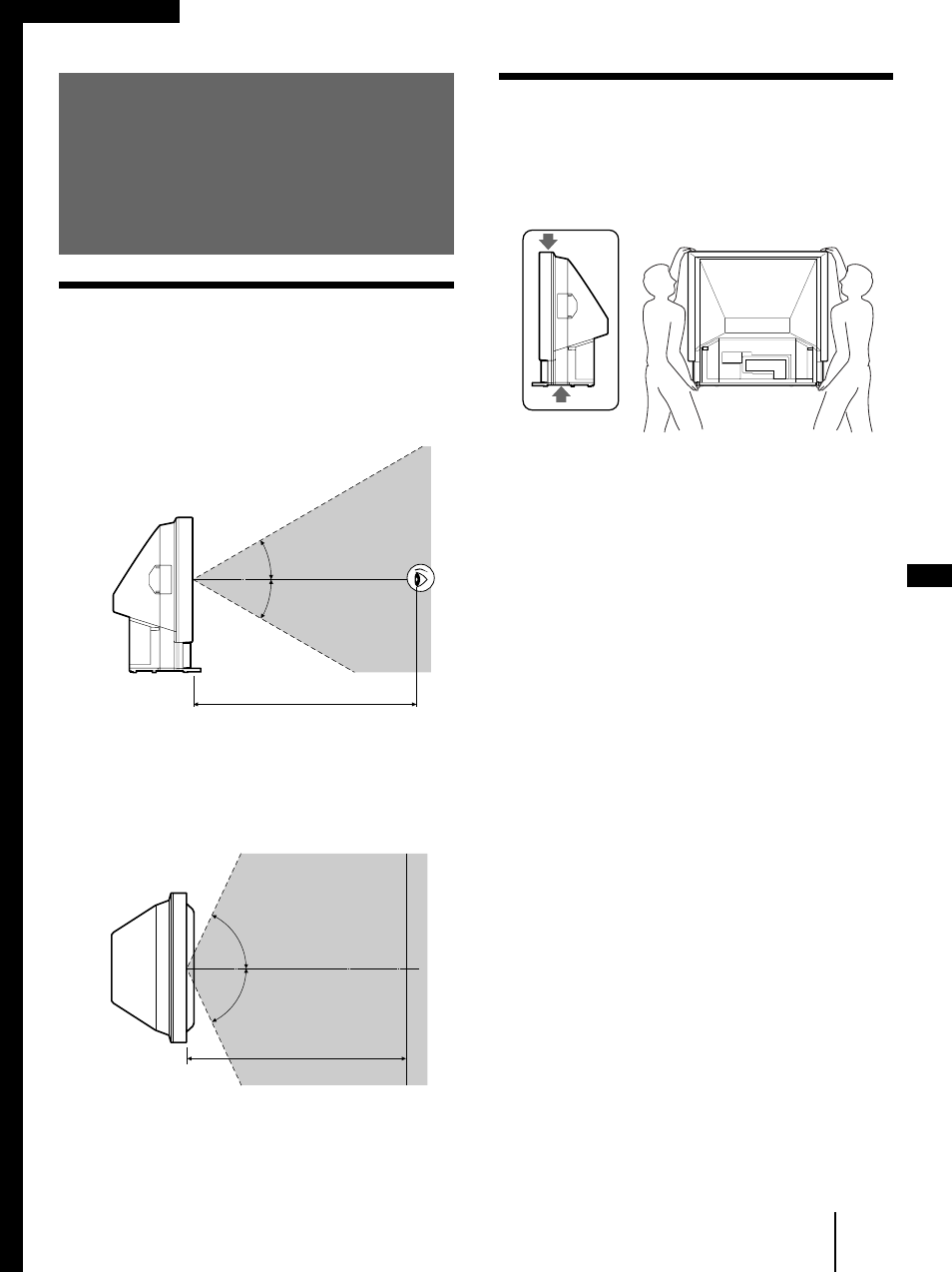 5 etape 1: installation du moniteur de projection, Etape 1: installation du moniteur de projection | Sony KL-X9200U User Manual | Page 39 / 176