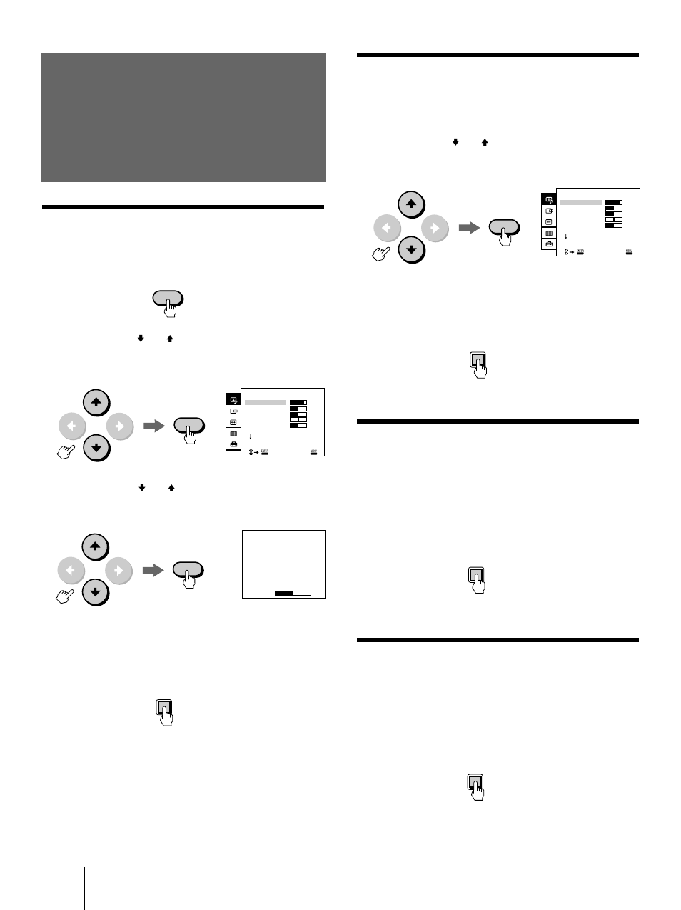 Par défaut, Réinitialisation de tous les paramètres ajustés | Sony KL-X9200U User Manual | Page 60 / 176