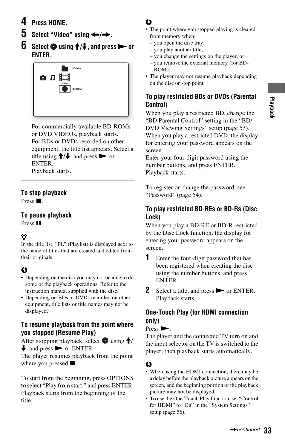 E 33 | Sony BDP-S5000ES User Manual | Page 33 / 79
